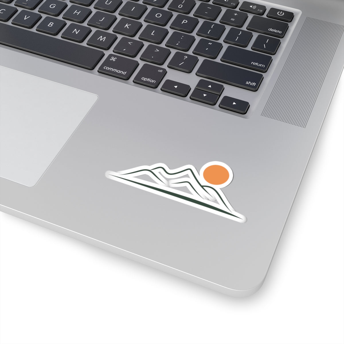 TEEZOCA nature-inspired mountain landscape sticker in minimalist style