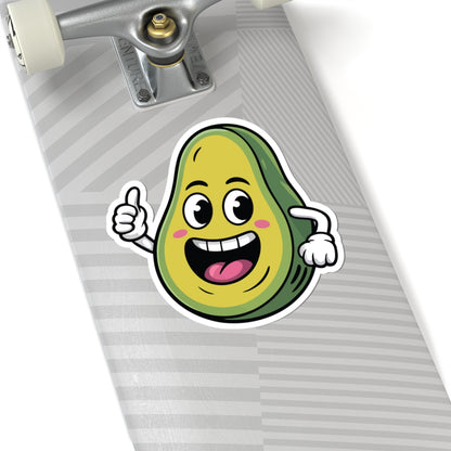 TEEZOCA happy avocado cartoon sticker