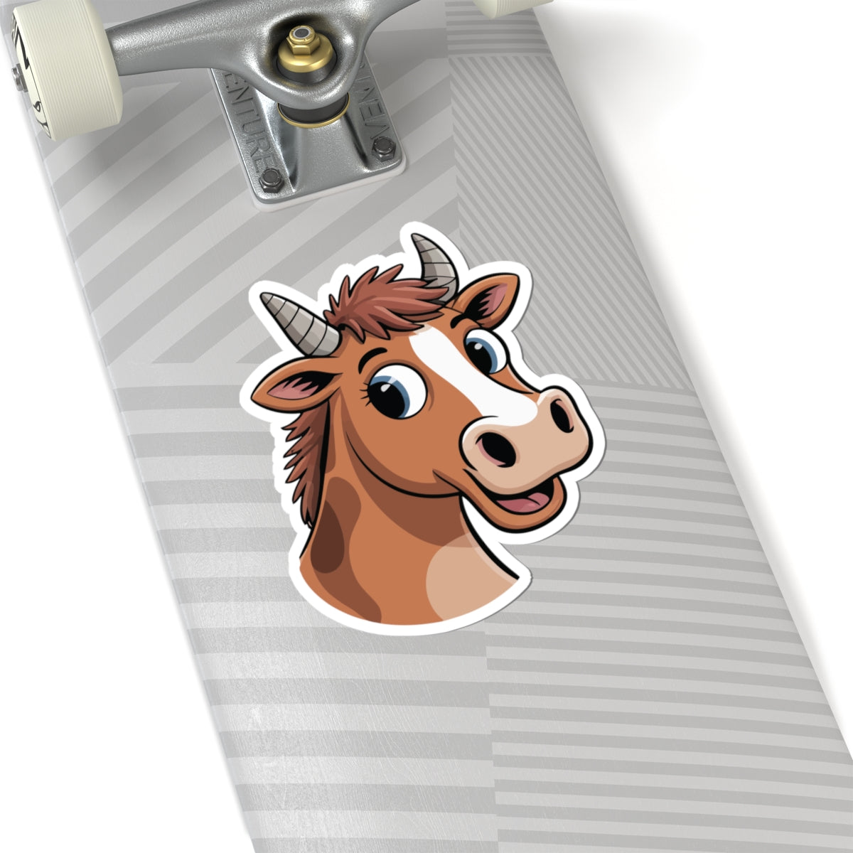 TEEZOCA cute cow sticker cartoon cow head illustration