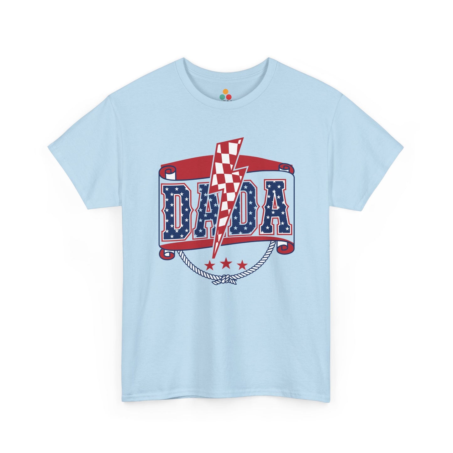 Patriotic DADA Banner T-Shirt – 4th of July Dad Gift American Flag Tee | TEEZOCA 