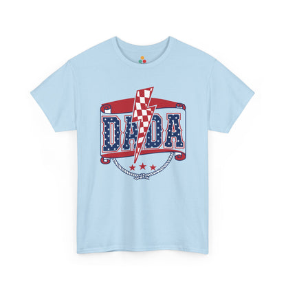 Patriotic DADA Banner T-Shirt – 4th of July Dad Gift American Flag Tee | TEEZOCA 
