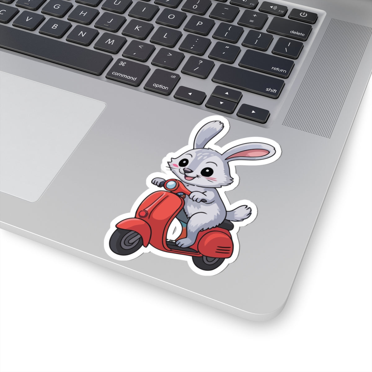 TEEZOCA bunny scooter sticker cute rabbit cartoon