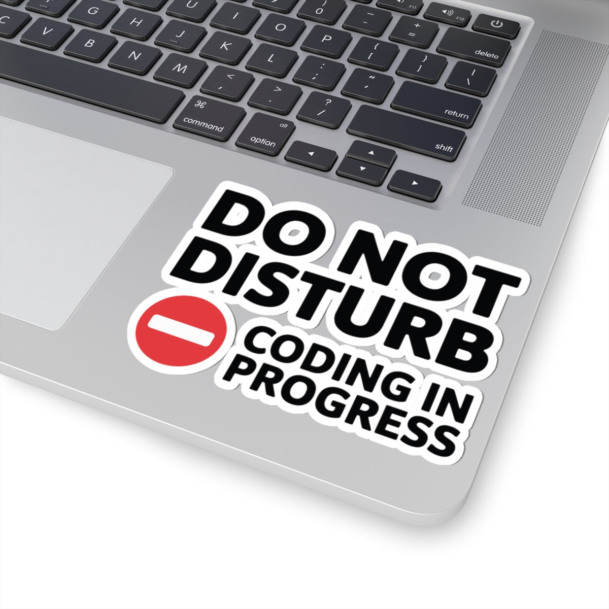 TEEZOCA do not disturb coding in progress sticker red stop icon