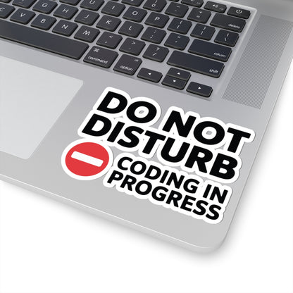 TEEZOCA do not disturb coding in progress sticker red stop icon