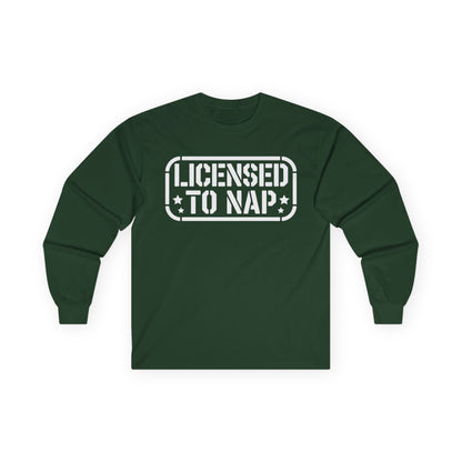 Licensed to Nap Unisex Long-Sleeve T-Shirt — Funny Napper Shirt