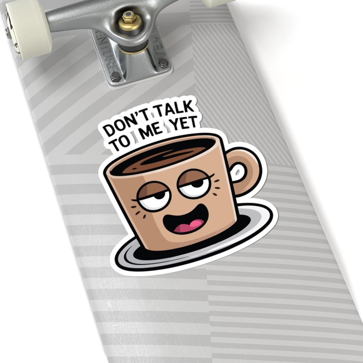 TEEZOCA funny coffee cup cartoon sticker
