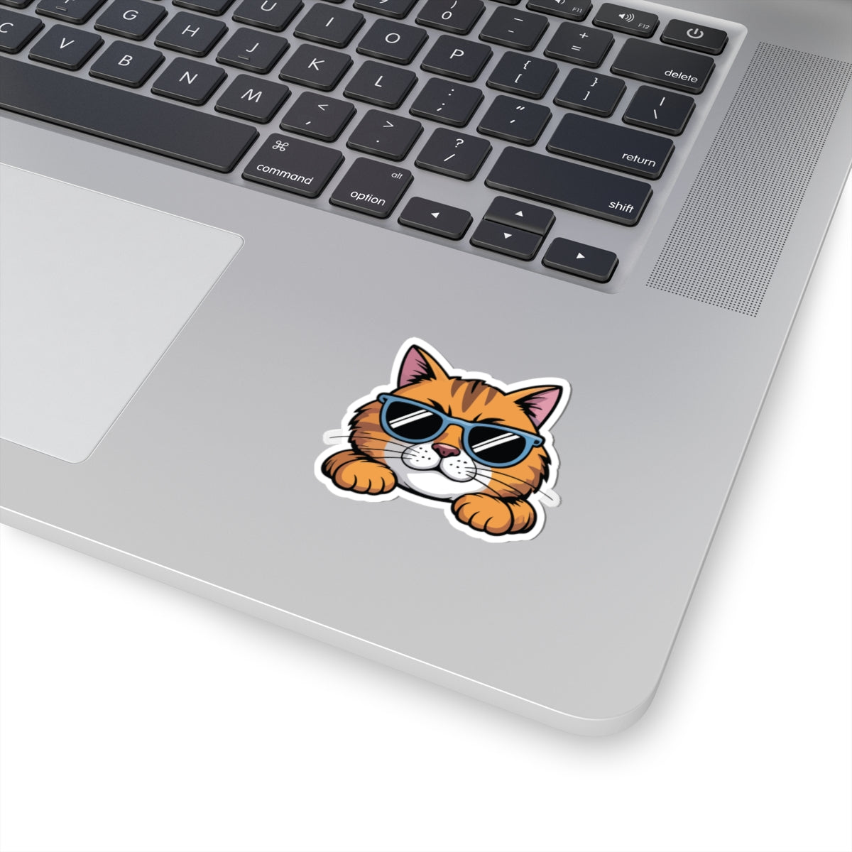 TEEZOCA cartoon cat wearing sunglasses sticker