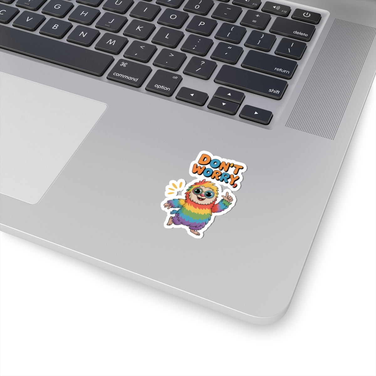 TEEZOCA colorful llama sticker with glasses fun design