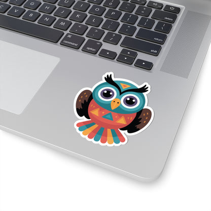 TEEZOCA colorful tribal owl illustration