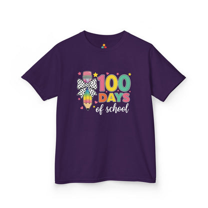 Cute 100 Days Of School Rainbow Pencil T‑Shirt – Kids Teacher Classroom Shirt