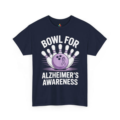 Bowl for Alzheimer Awareness Unisex T-shirt Purple Ribbon | TEEZOCA 