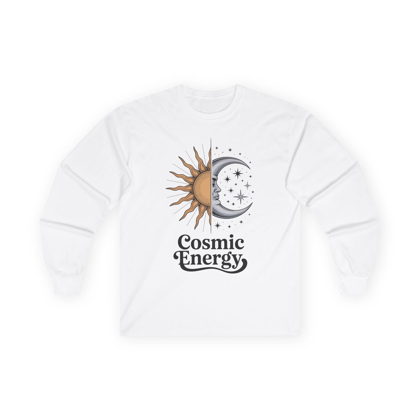 Cosmic Energy Sun and Moon Unisex Long-Sleeve T-Shirt
