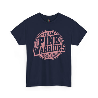 Team Pink Warriors Breast Cancer Awareness Unisex T-shirt | TEEZOCA 