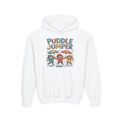 Puddle Jumper Kids Hoodie – Cute Rainy Day Children’s Pullover TEEZOCA