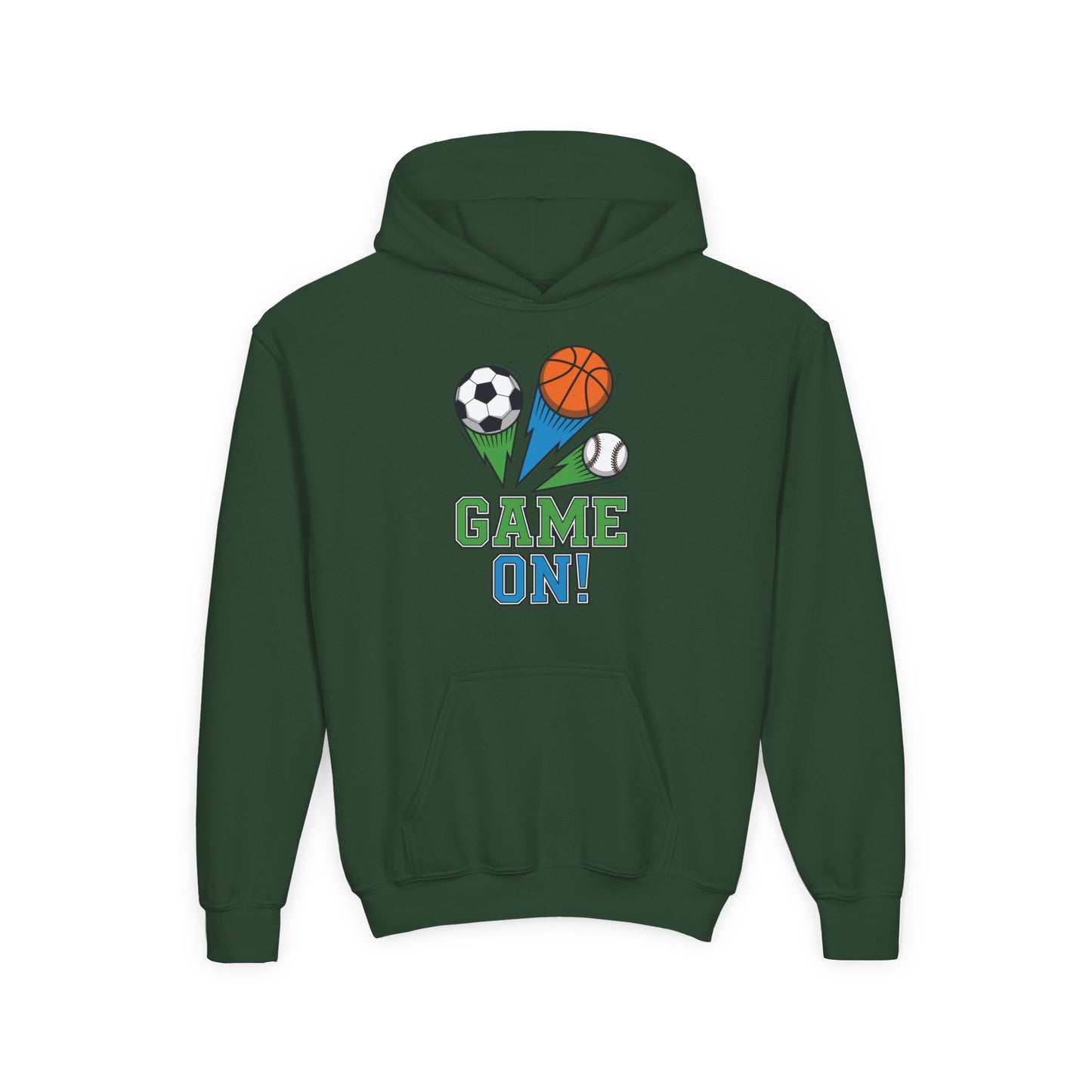 Game On Kids Hoodie – Fun Sports Ball Design | TEEZOCA 