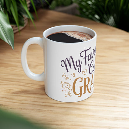 TEEZOCA grandmother love quote coffee cup