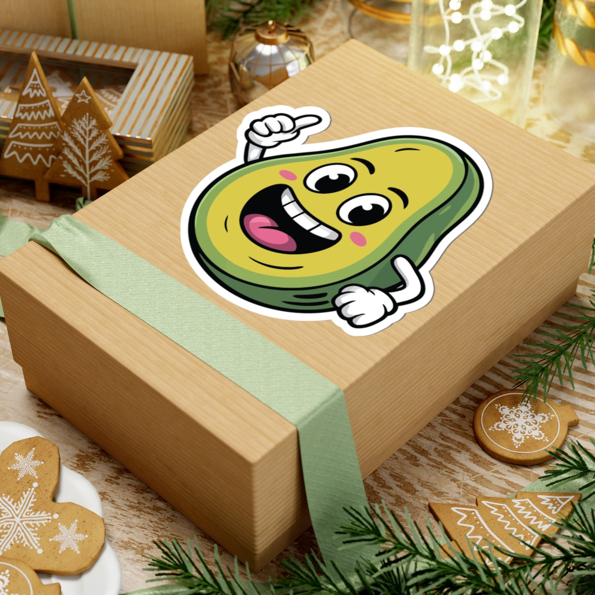 TEEZOCA fun avocado illustration sticker