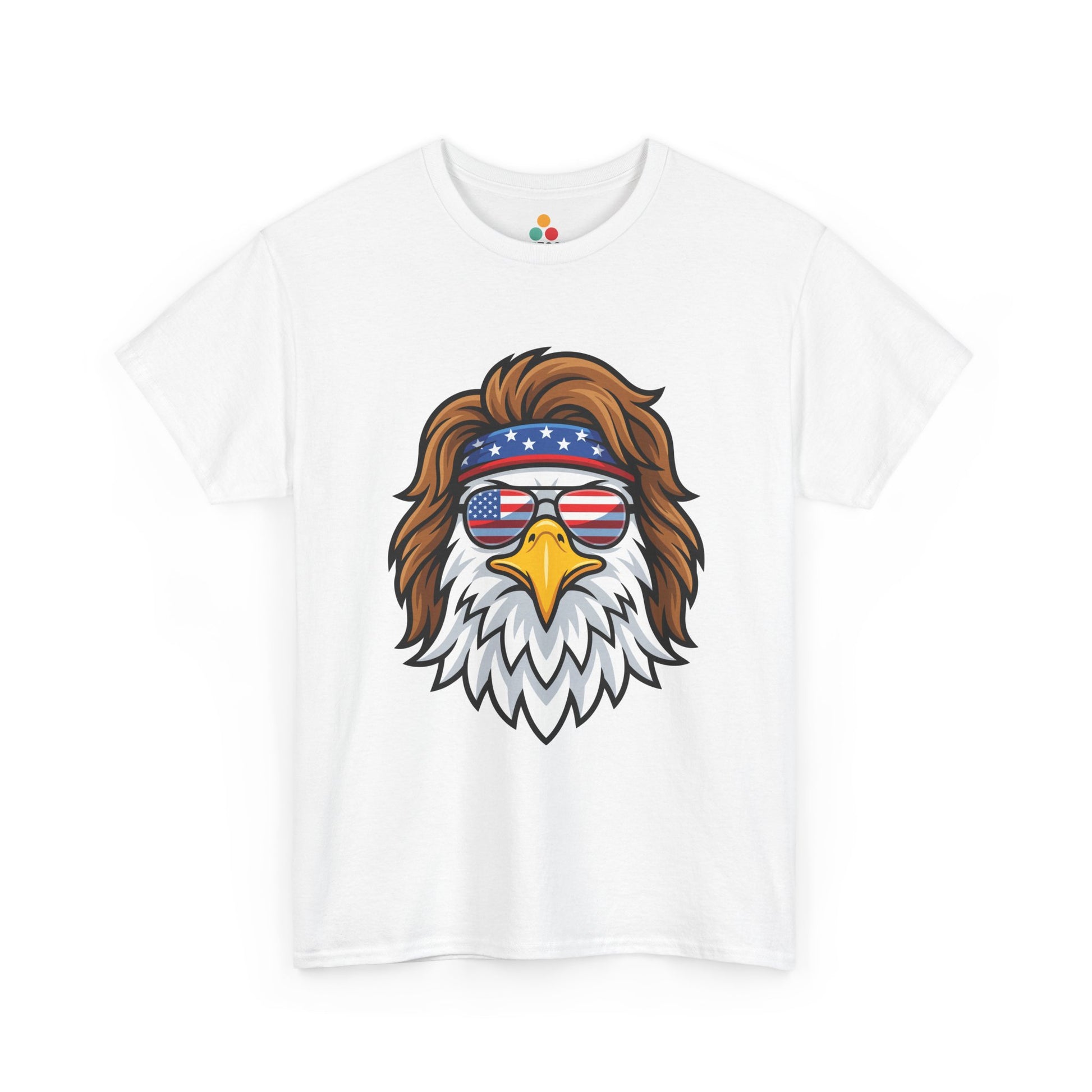 Patriotic Bald Eagle Mullet USA Flag Sunglasses T-Shirt – 4th of July 250th Anniversary Gift | TEEZOCA 