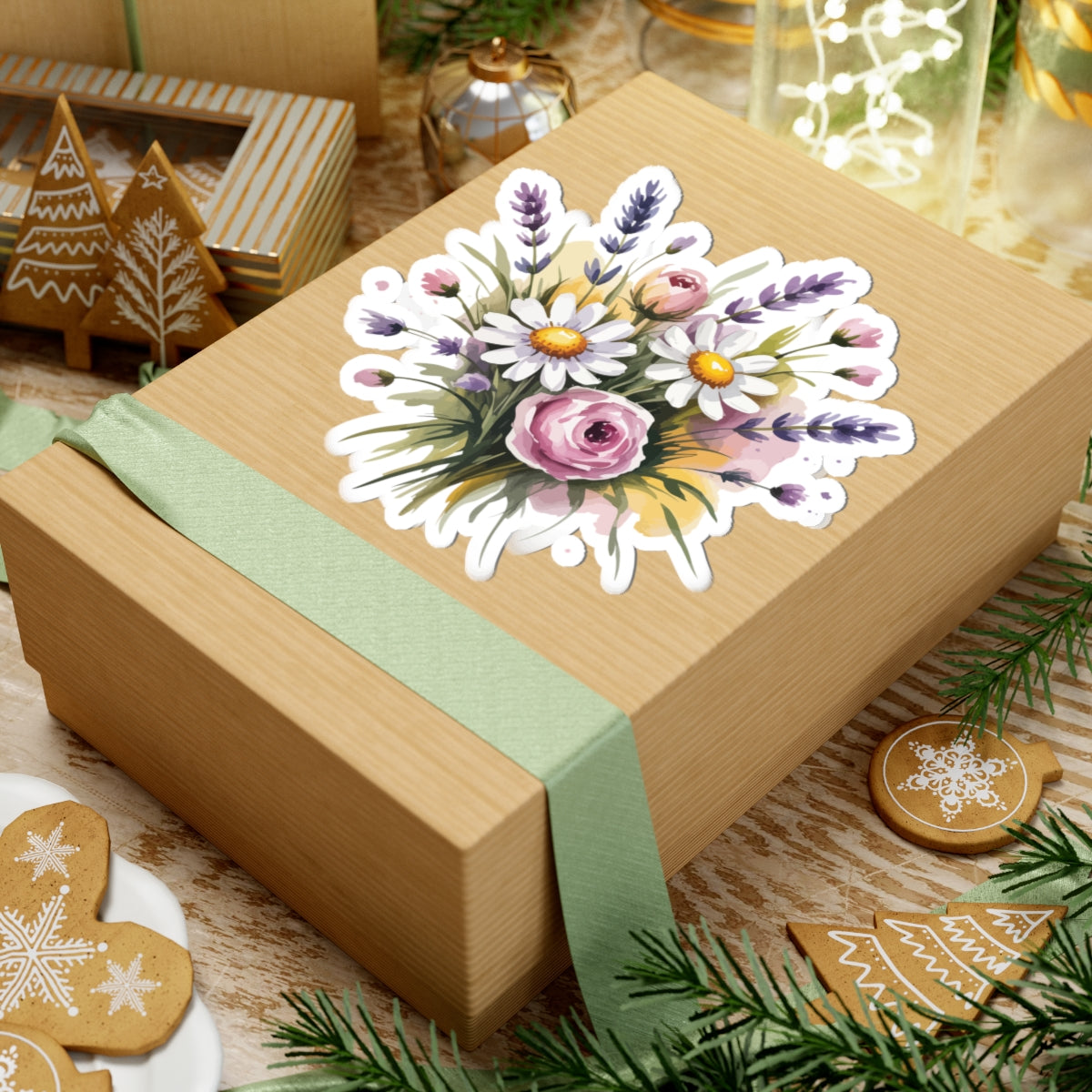 TEEZOCA botanical flower bouquet sticker aesthetic nature illustration