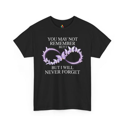 Never Forget Alzheimer Awareness Butterfly Unisex T-shirt | TEEZOCA 