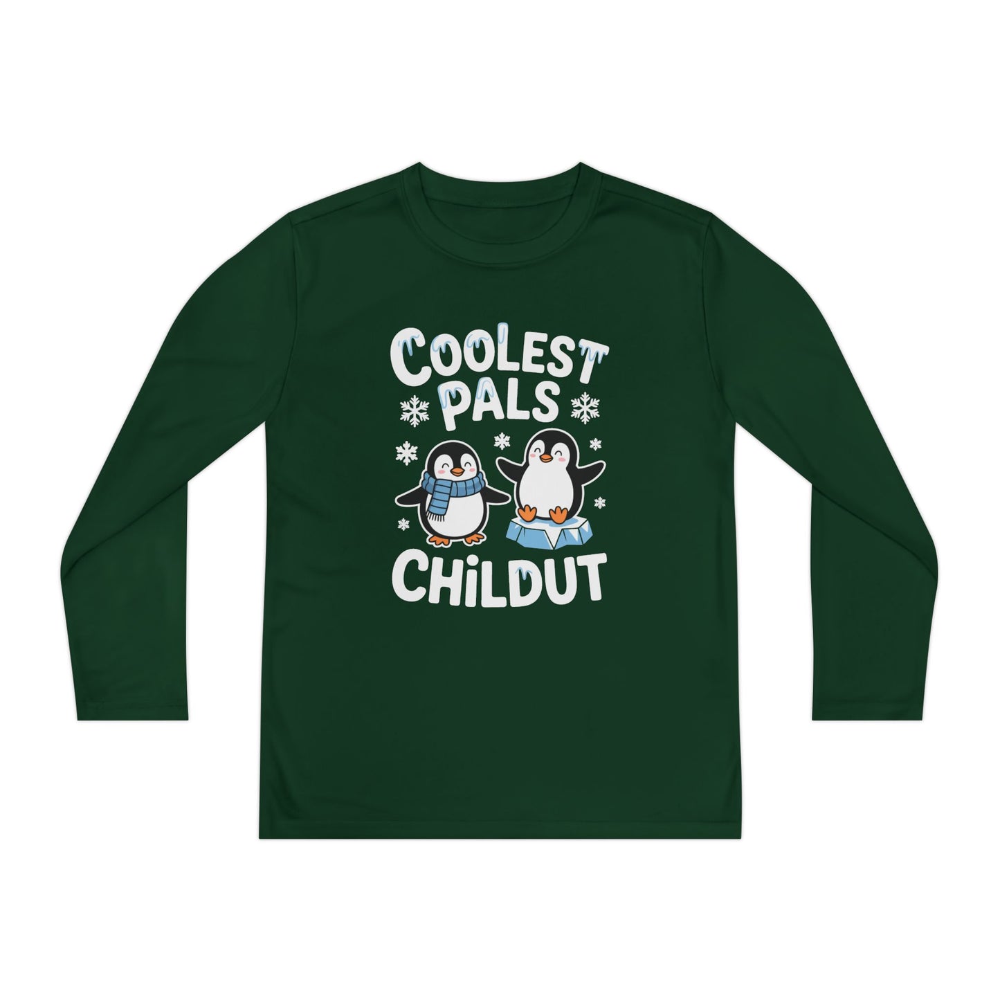 Coolest Pals Childut Penguin Kids Long Sleeve Tee TEEZOCA