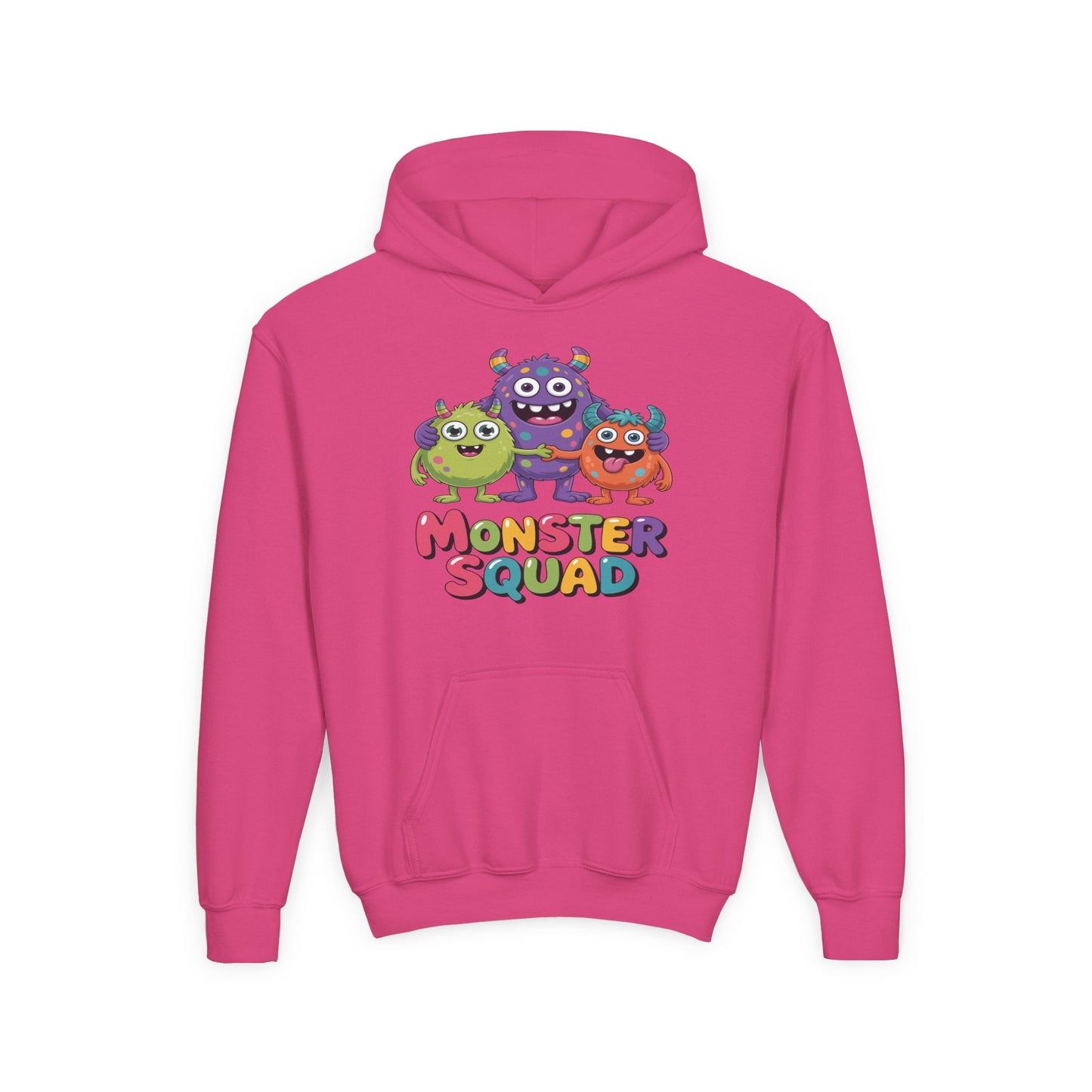 Youth Hoodie — Colorful "Monster Squad" Kids Pullover TEEZOCA
