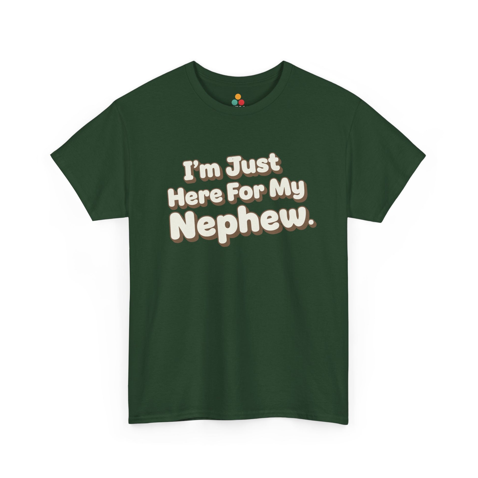 I'm Just Here For My Nephew T-Shirt – Retro Auntie & Uncle Gift Tee | TEEZOCA 