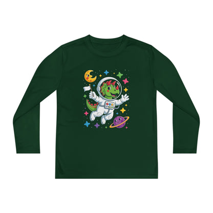Astronaut Dinosaur Kids Long Sleeve T-Shirt TEEZOCA