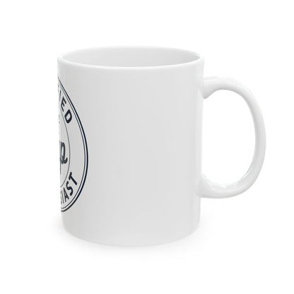 TEEZOCA funny nap lover coffee mug with circular badge style