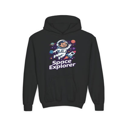 Kids hoodie with cute astronaut Space Explorer cartoon design TEEZOCA