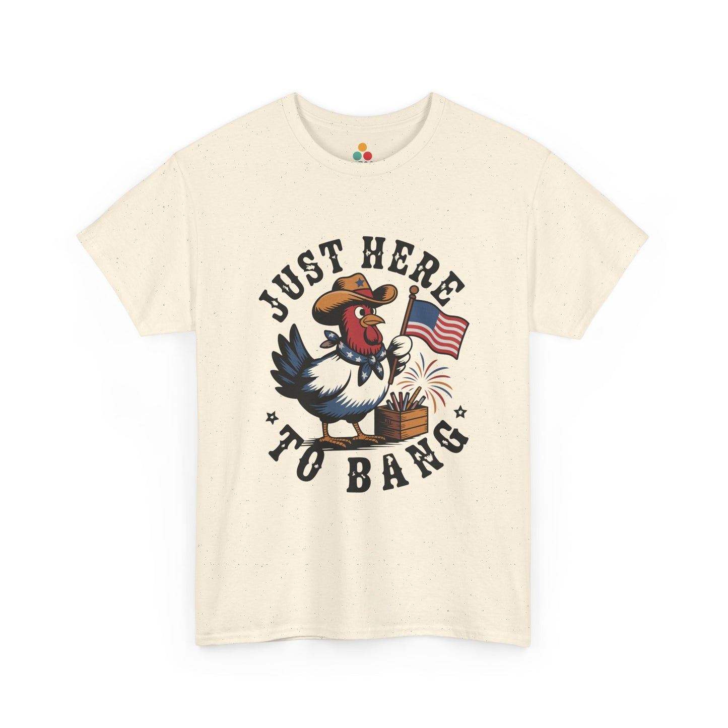 Funny Rooster Shirt — Just Here to Bang 4th of July T-shirt | TEEZOCA 