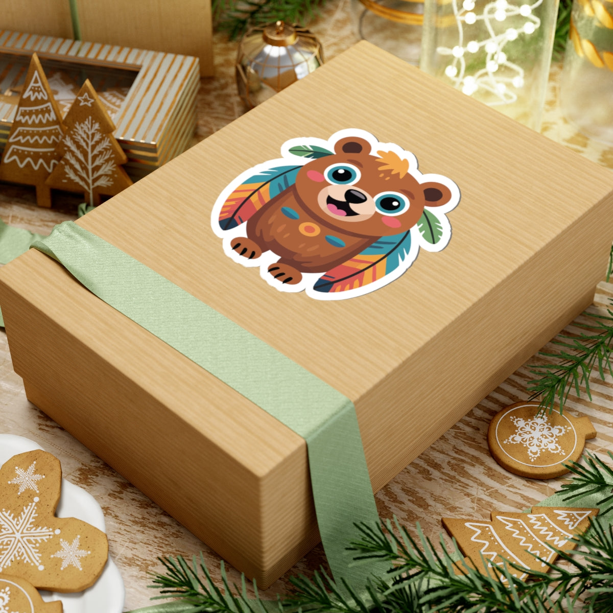 TEEZOCA colorful cute bear design for stickers and gifts