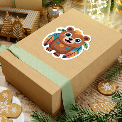 TEEZOCA colorful cute bear design for stickers and gifts