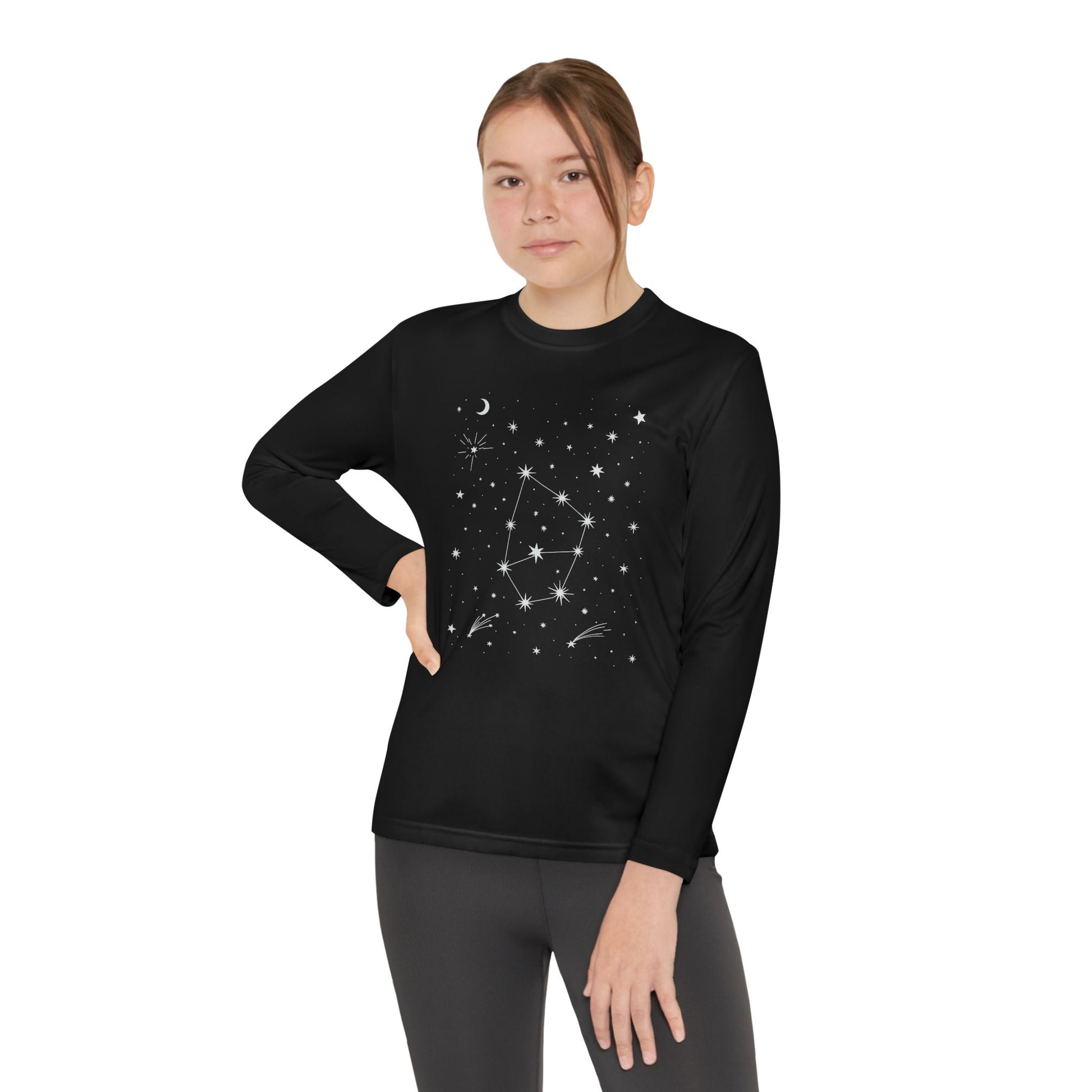 Youth Long Sleeve Tee — Star Constellation Graphic TEEZOCA