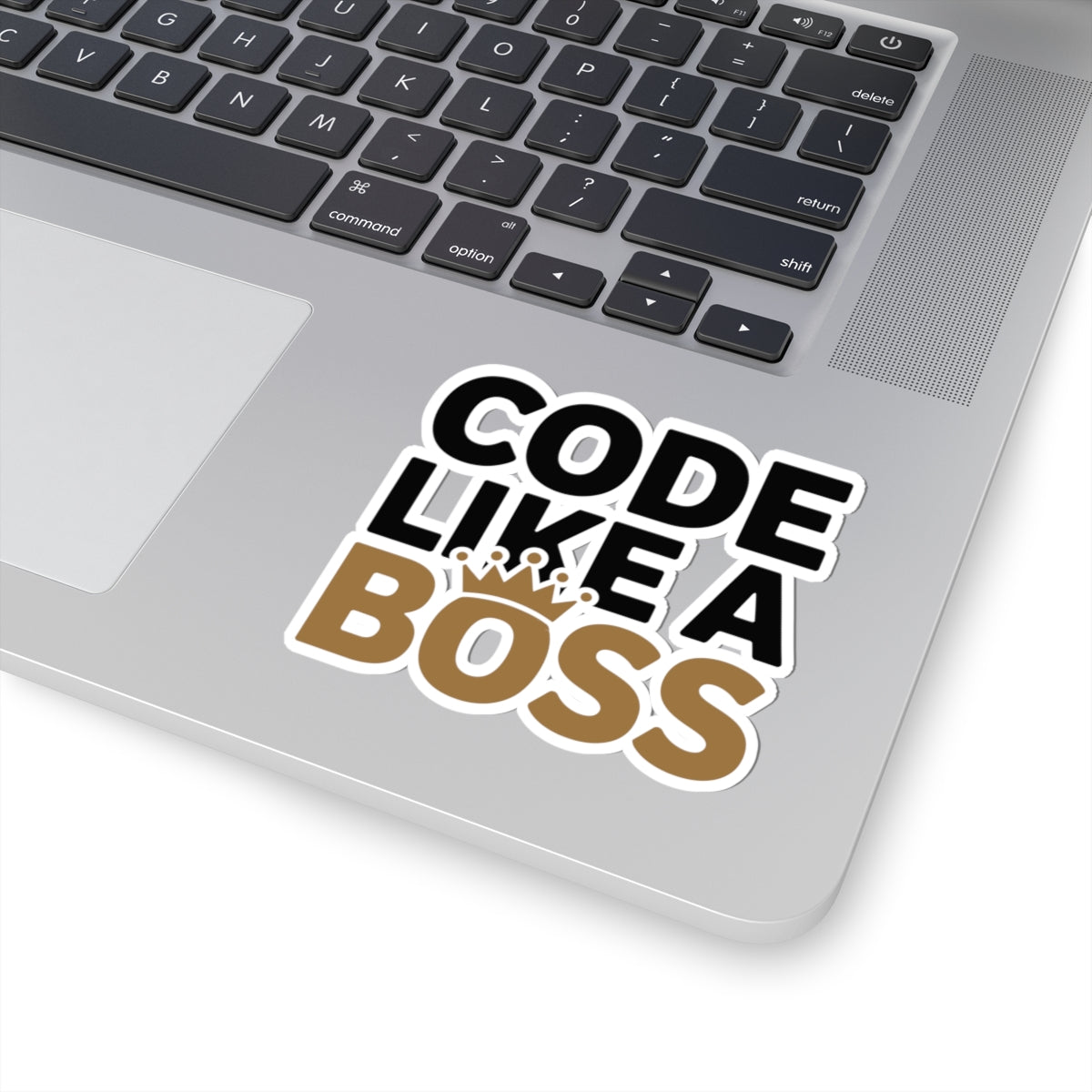 TEEZOCA developer sticker featuring code like a boss text design