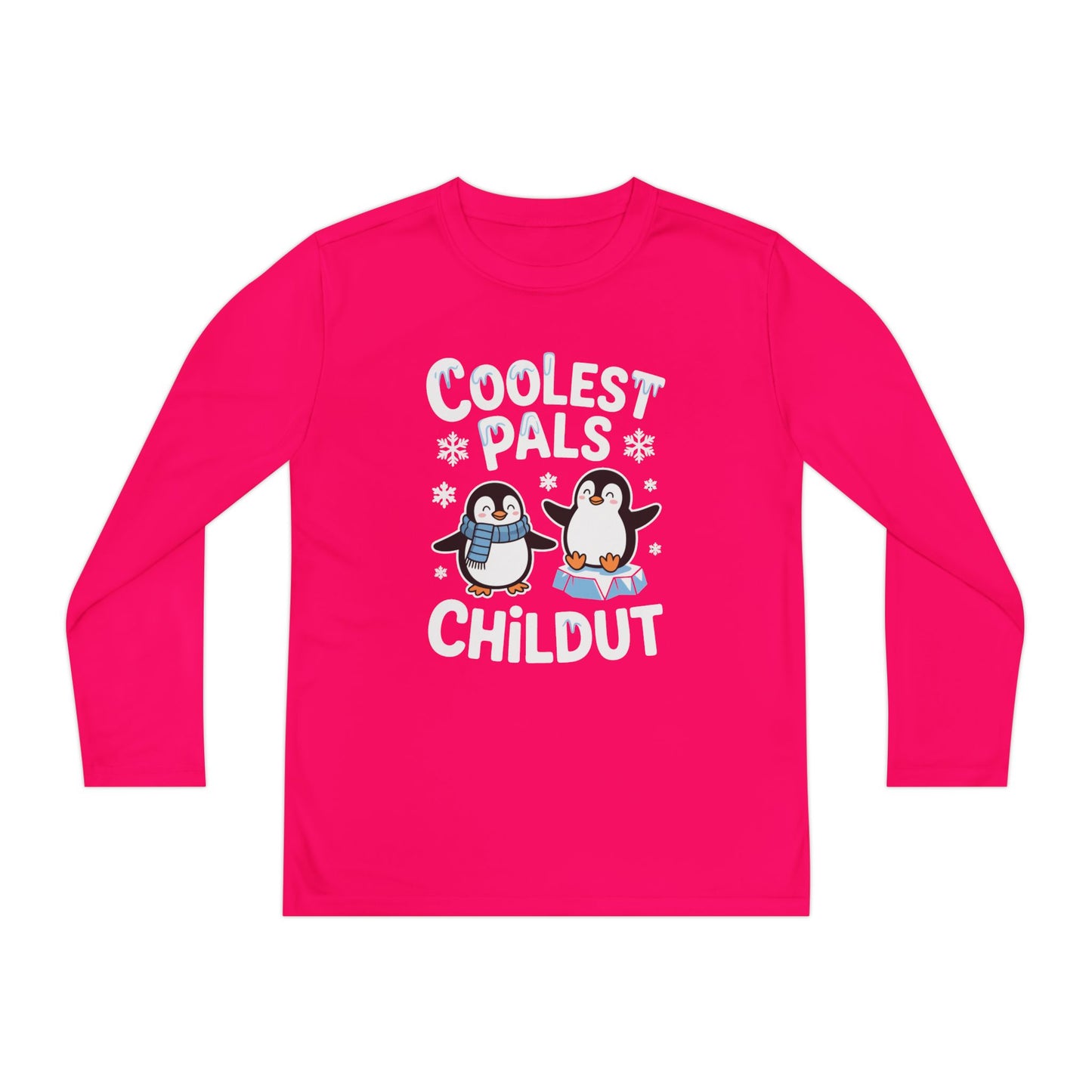 Coolest Pals Childut Penguin Kids Long Sleeve Tee TEEZOCA