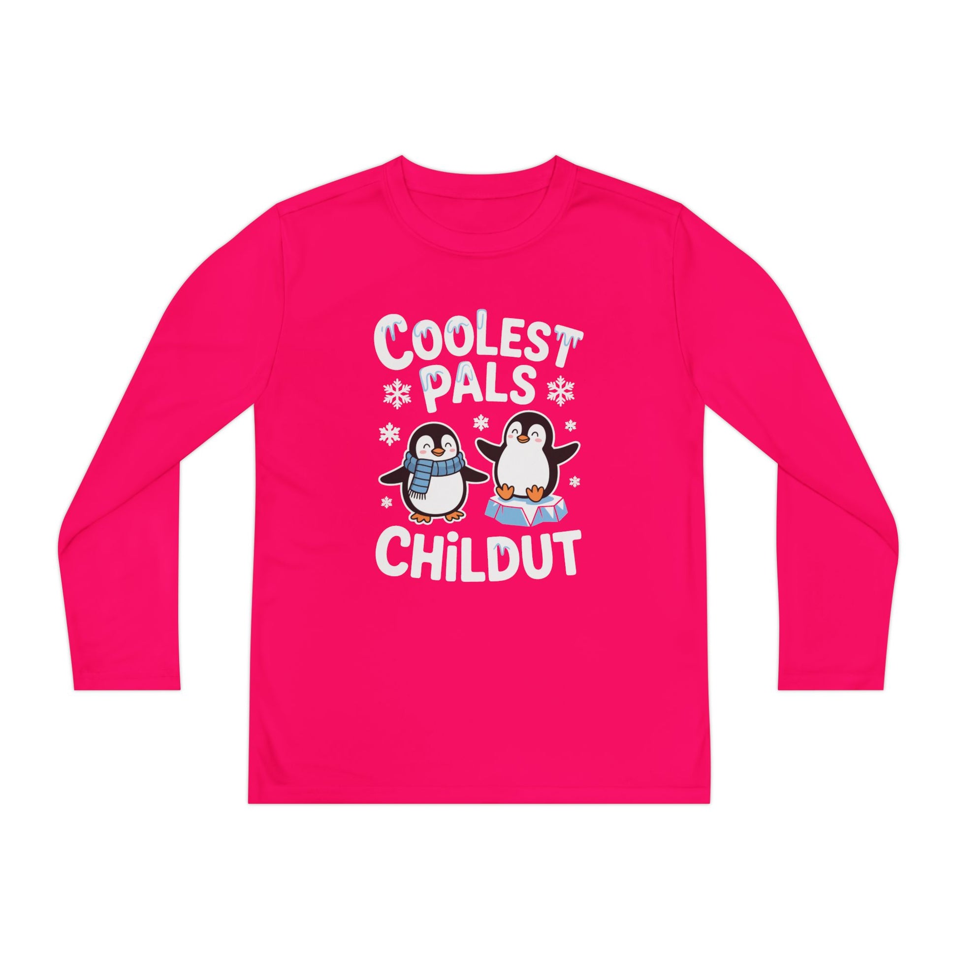 Coolest Pals Childut Penguin Kids Long Sleeve Tee TEEZOCA