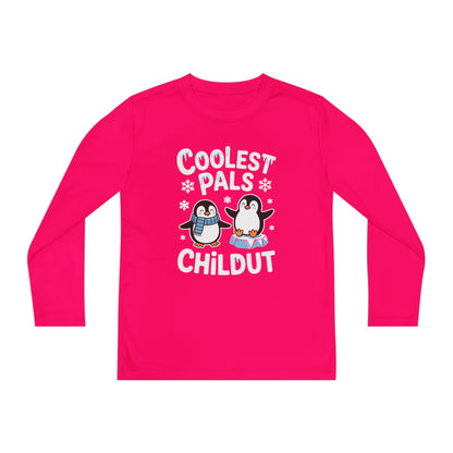 Coolest Pals Childut Penguin Kids Long Sleeve Tee TEEZOCA