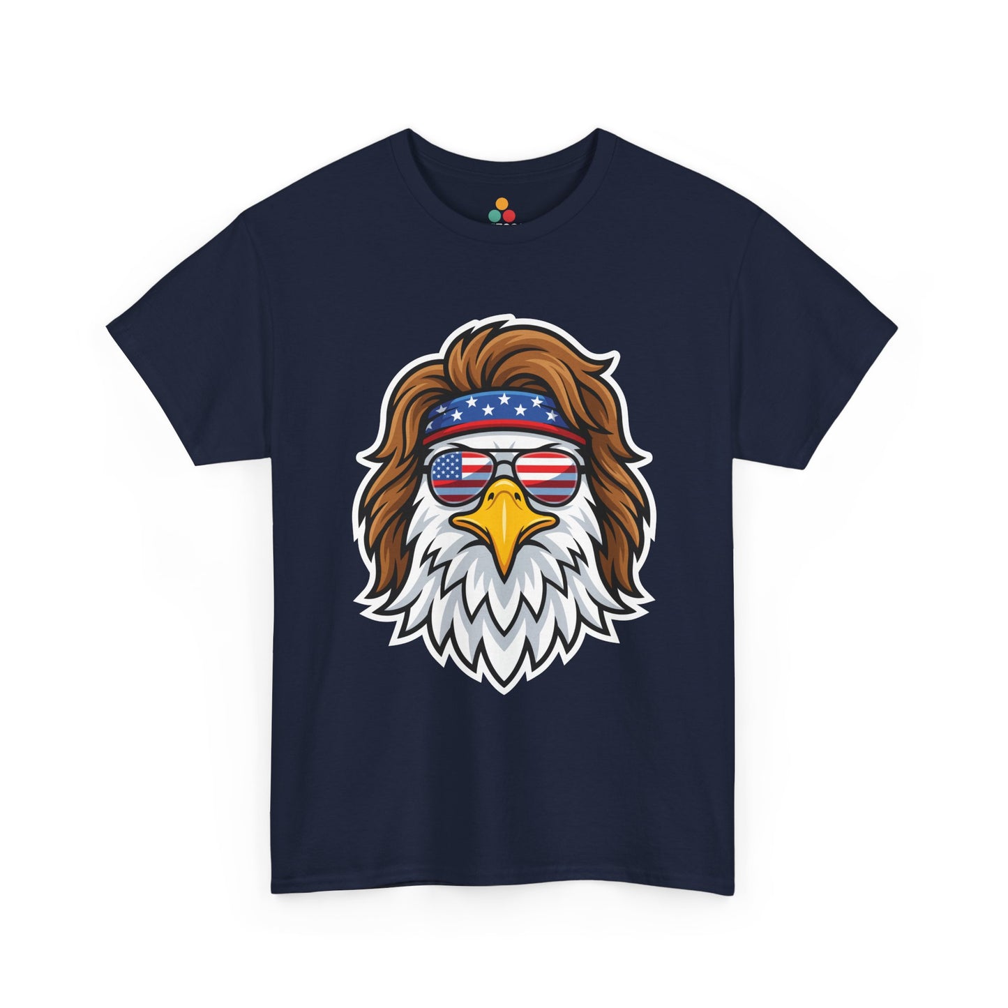 Patriotic Bald Eagle Mullet USA Flag Sunglasses T-Shirt – 4th of July 250th Anniversary Gift | TEEZOCA 