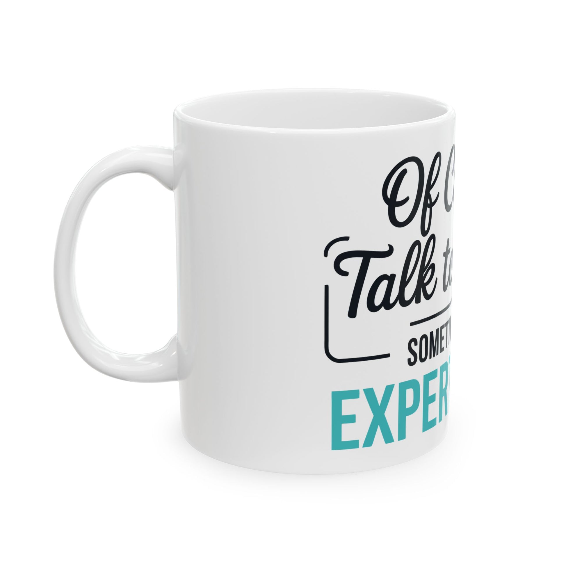 TEEZOCA sarcastic self talk coffee mug design