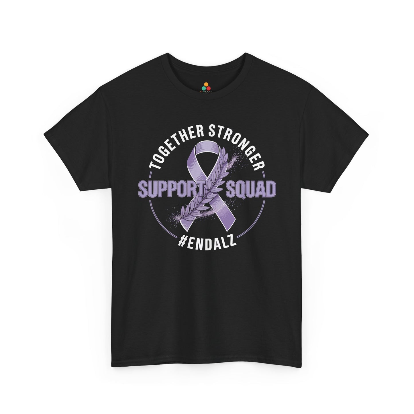 Together Stronger Support Squad #ENDALZ Alzheimer Awareness Unisex T-shirt | TEEZOCA 