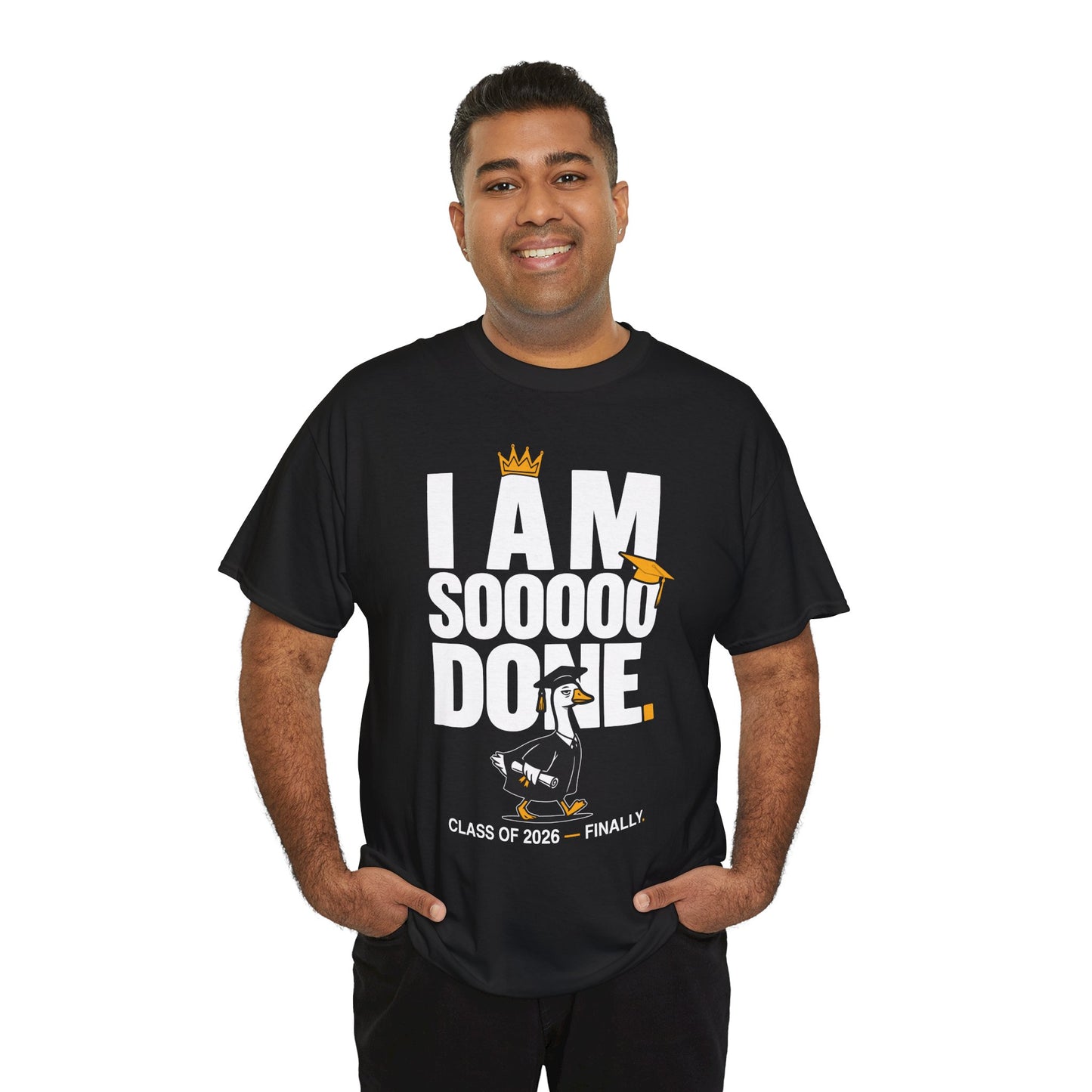 Funny Silly Goose Graduation T-Shirt I Am So Done Class of 2026 Shirt Gift Graduate | TEEZOCA 