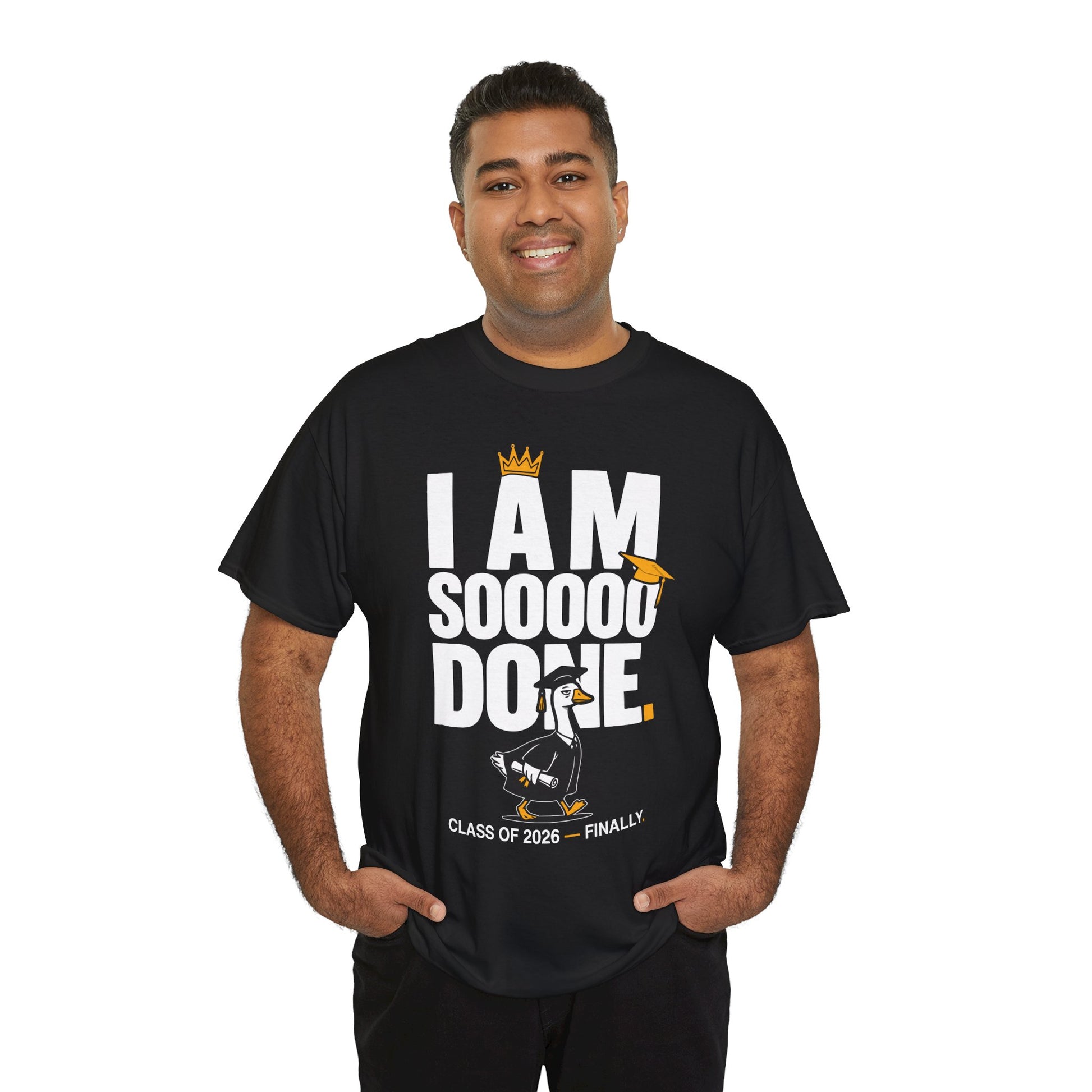 Funny Silly Goose Graduation T-Shirt I Am So Done Class of 2026 Shirt Gift Graduate | TEEZOCA 