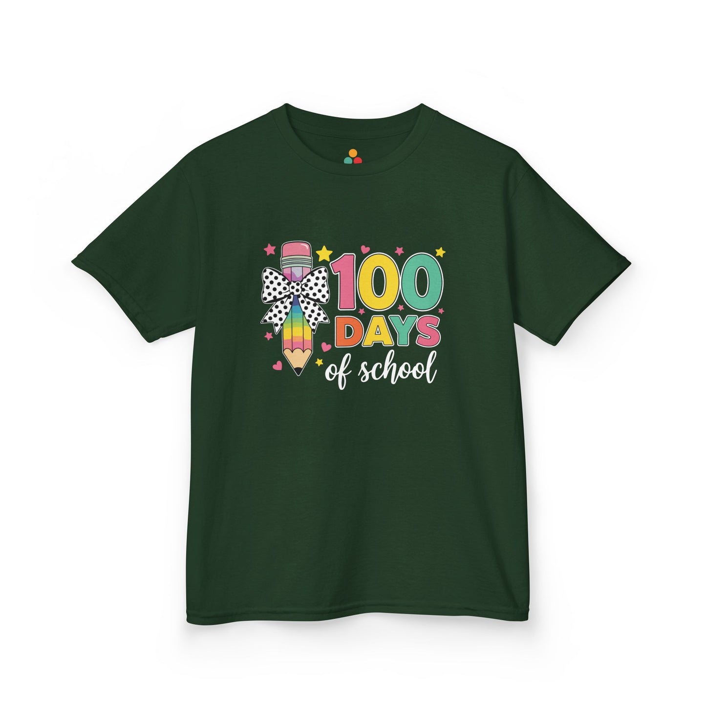 Cute 100 Days Of School Rainbow Pencil T‑Shirt – Kids Teacher Classroom Shirt
