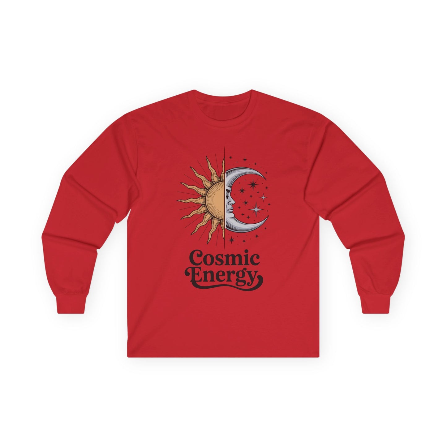 Cosmic Energy Sun and Moon Unisex Long-Sleeve T-Shirt