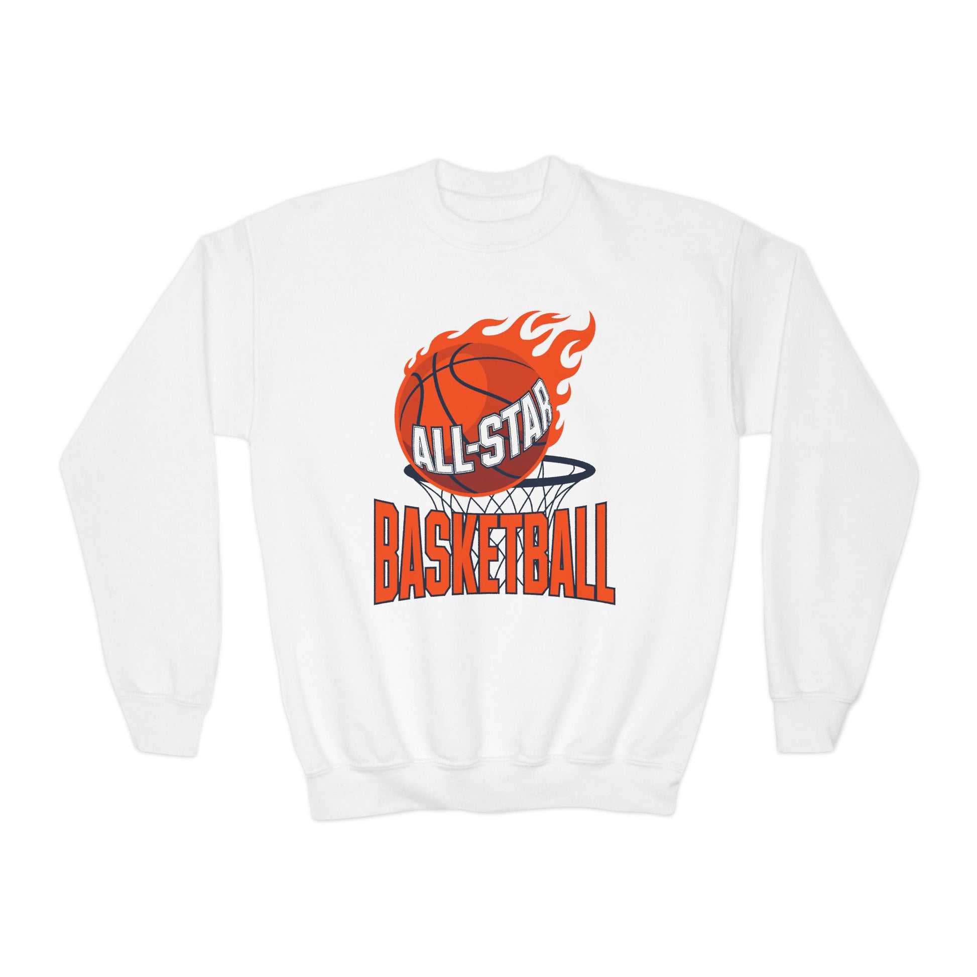 All-Star Basketball Youth Crewneck Sweatshirt TEEZOCA