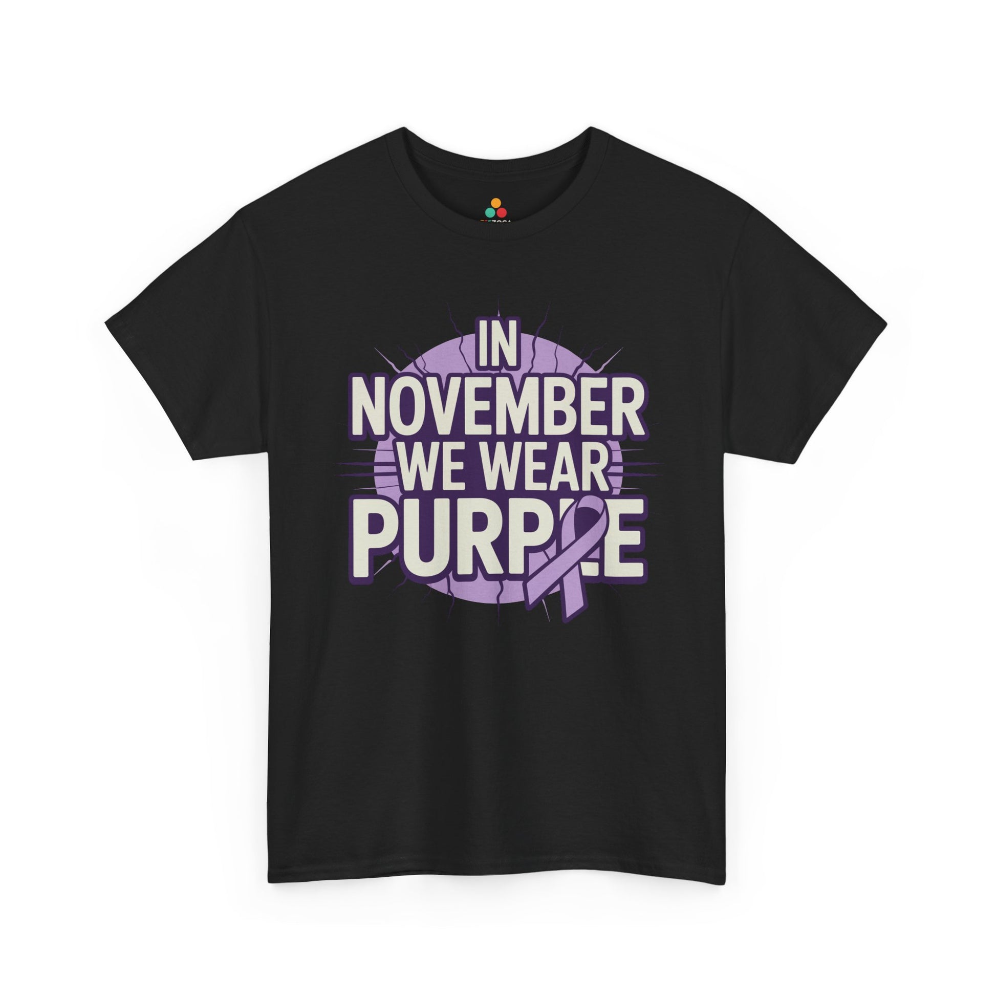 In November We Wear Purple Alzheimer Awareness Unisex T-shirt | TEEZOCA 
