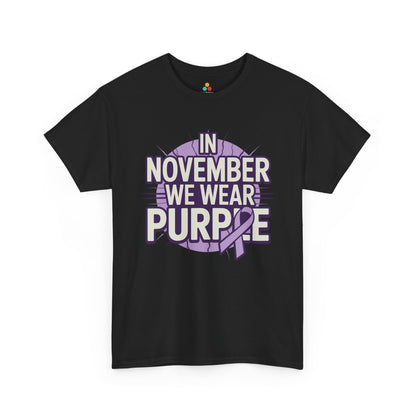 In November We Wear Purple Alzheimer Awareness Unisex T-shirt | TEEZOCA 