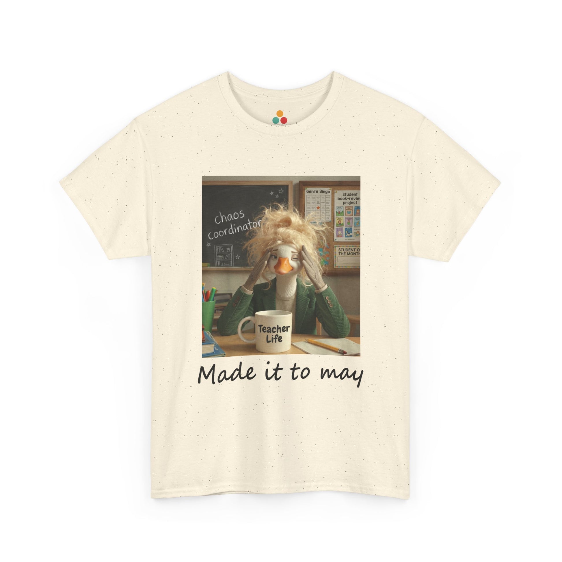 Funny Made It to May Teacher Goose Girls Meme Last Day of School Teacher Appreciation Gift T-Shirt | TEEZOCA 