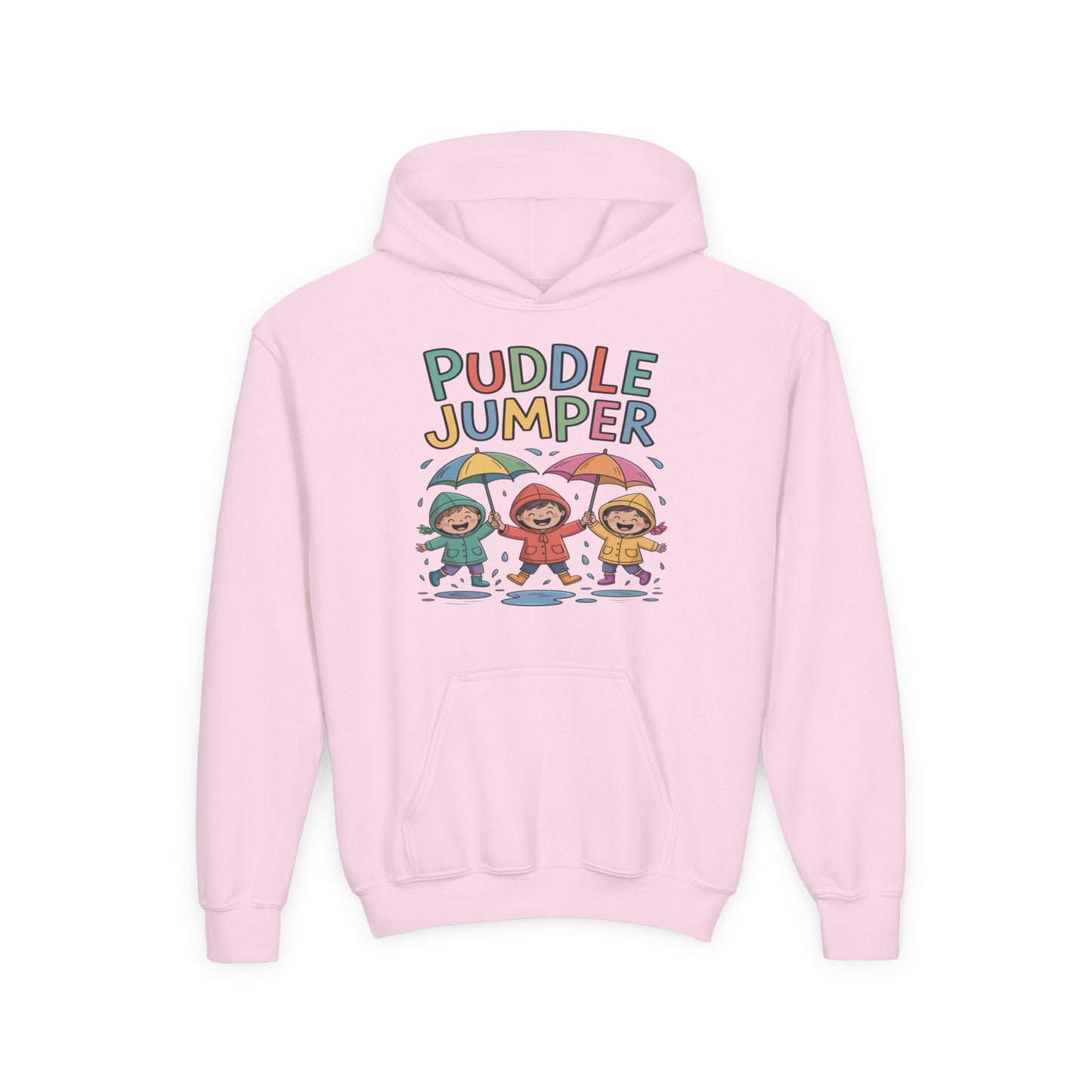 Puddle Jumper Kids Hoodie – Cute Rainy Day Children’s Pullover TEEZOCA